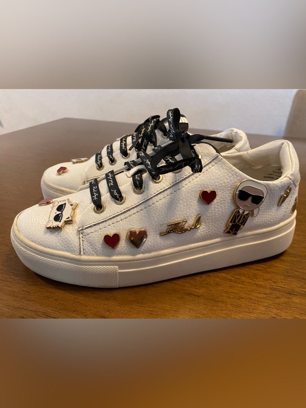 KARL LAGERFELD PARIS
Women's Cate Pins Lace-Up Sneakers